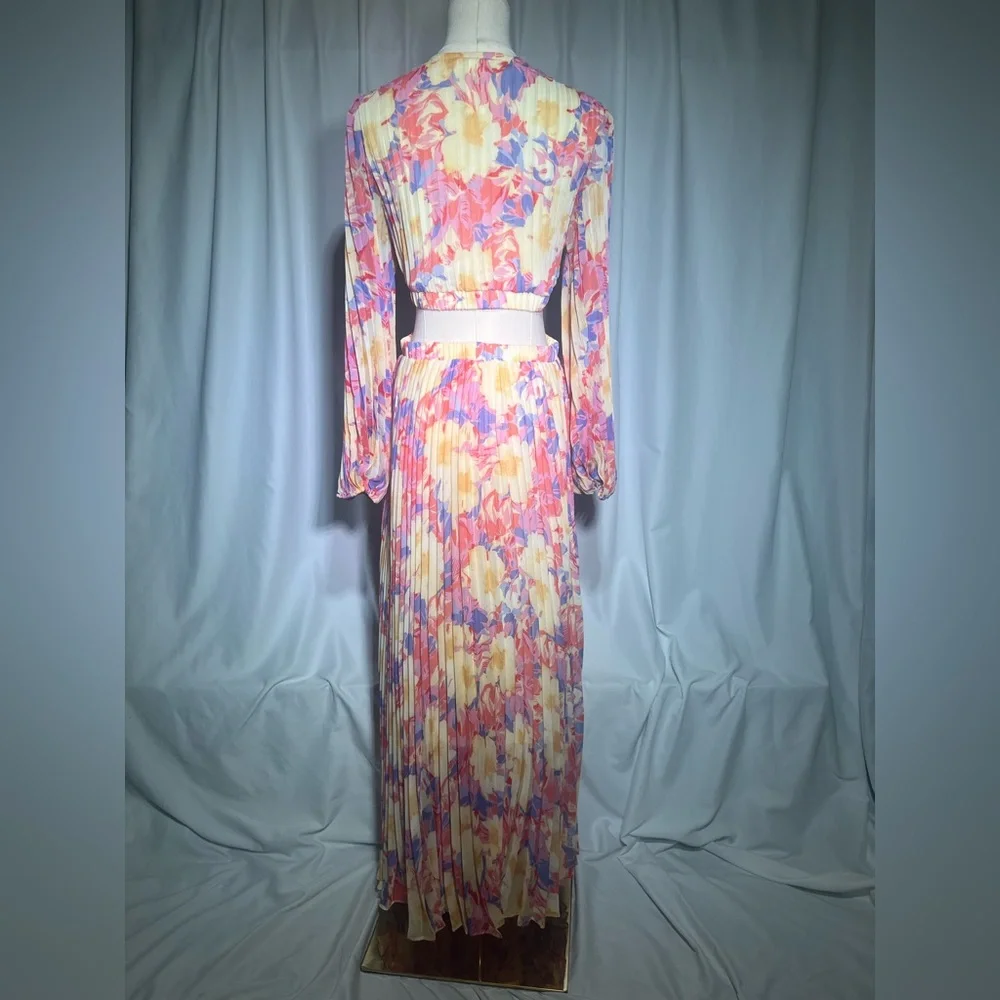 Astr The Label Revery Dress in Yellow Pink Floral | LP NWT - Picture 7 of 11